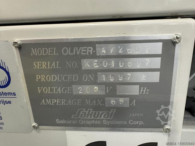 Offset drukpers Sakurai 472 ED II