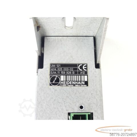 Component Heidenhain UM 121 . 325 003-02 generalüberholt mit 3 Monaten Gewährleistung SN:11159926B im Austausch (Exchange)