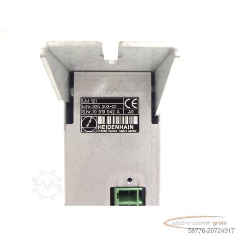 Component Heidenhain UM 121 . 325 003-02 SN:10919942A - generalüberholt mit 3 Monaten Gewährleistung-