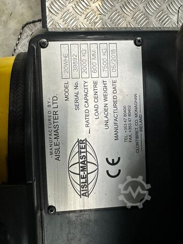 περονοφόρο ανυψωτικό στενού διαδρόμου Combilift Aisle Master 20WHE/ Only 6256 hours