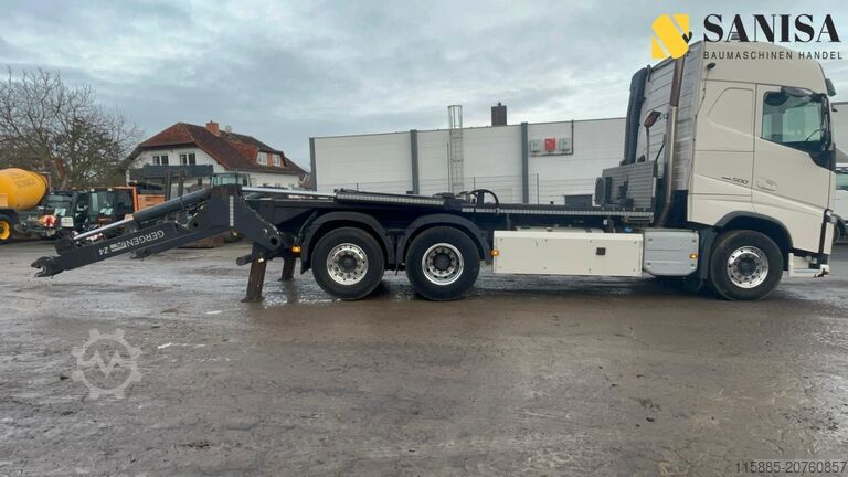 Vrachtwagen met portaalarmsysteem Volvo FH 500 Wage Pfreundt WK60/Silo/Gergen TAK 25 Z4