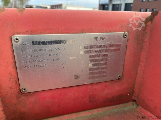 Containertransport Burg BPO 12 27 CCXGX 00 20/30 FT Chassis / BPW Axles...