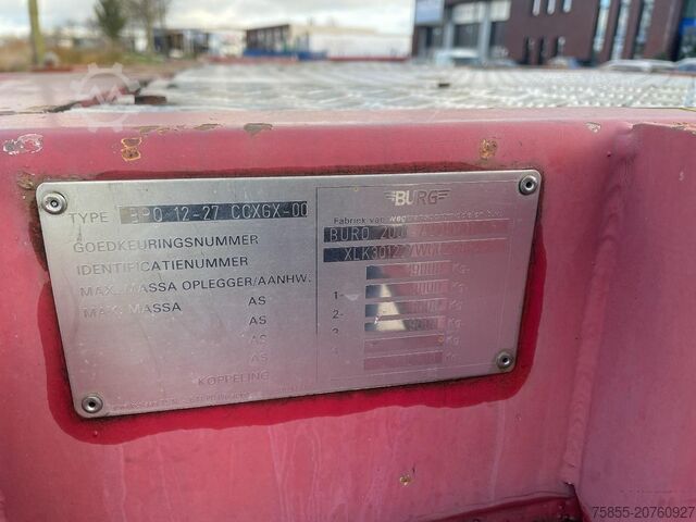 Containertransport Burg BPO 12 27 CCXGX 00 20/30 FT Chassis / BPW Axles...