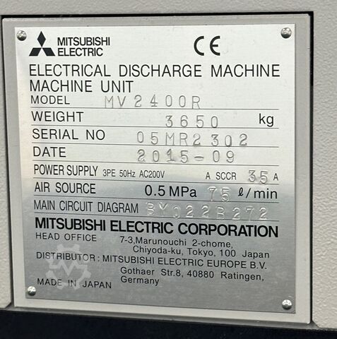 Mașină de erodat sârmă Mitsubishi MVR 2400