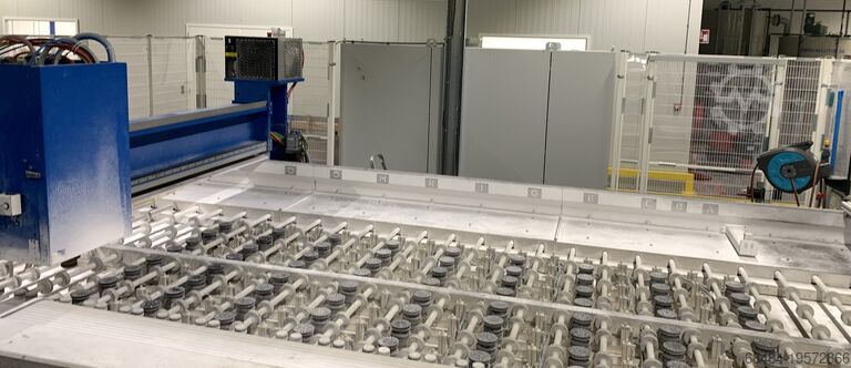 Mașină de șlefuit sticlă Benteler cnc grinding line + washer + sorting