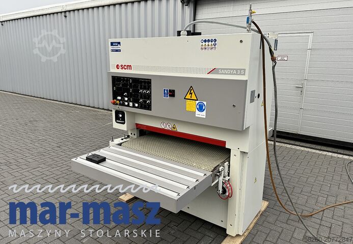 Wide belt sander SCM SANDYA 3S 1100 2 agregaty, trzewik