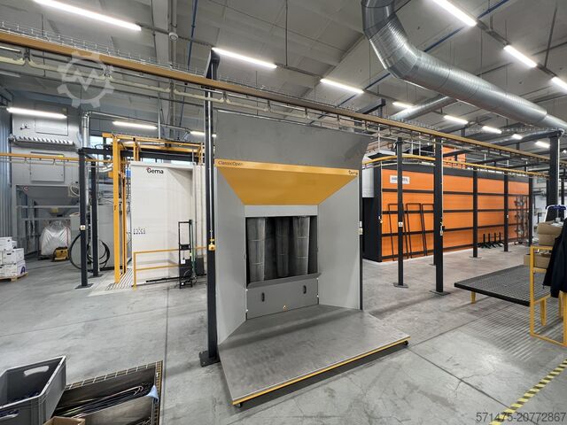 Αυτόματη γραμμή ηλεκτροστατικής βαφής πούδρας AABO-IDEAL + GEMA