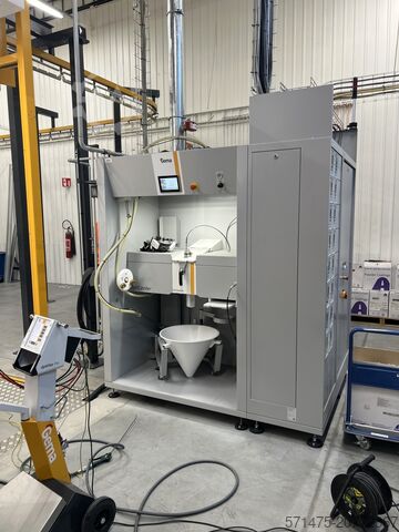 Αυτόματη γραμμή ηλεκτροστατικής βαφής πούδρας AABO-IDEAL + GEMA