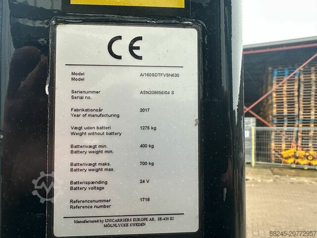 VS-22523 Electric triplex mast stacker 6300mm Refurbished STILL SV 16