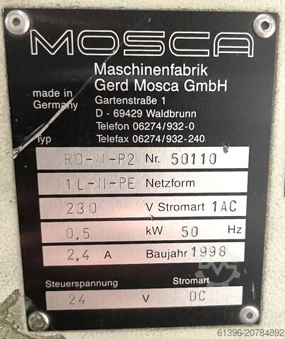 Omsnoeringsmachine Mosca RO-M-P2