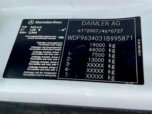 Standaard-SZM Mercedes-Benz Actros 1845 WDF9634031B995871, PTO, HYDRAULIC