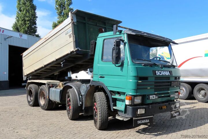 3-zijdige kipper Scania P113-360 8x4 FULL SPRING! SUPER CONDITION!