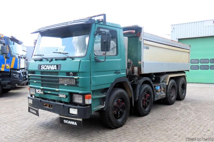 3-zijdige kipper Scania P113-360 8x4 FULL SPRING! SUPER CONDITION!