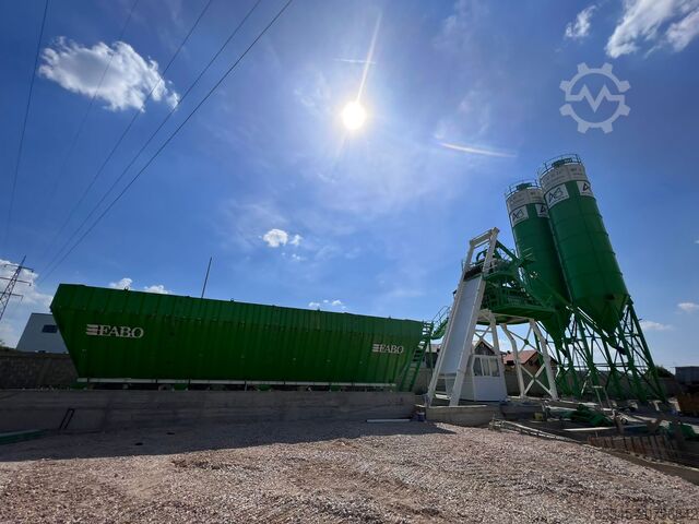 Stationary concrete mixing plant FABO Concrete Mixing Plant 110 m3 Concrete Mixing Plant