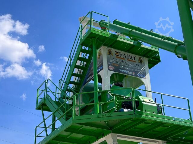 Stationary concrete mixing plant FABO Concrete Mixing Plant 110 m3 Concrete Mixing Plant