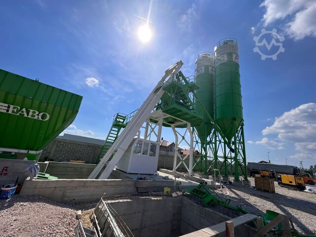 Stationary concrete mixing plant FABO Concrete Mixing Plant 110 m3 Concrete Mixing Plant