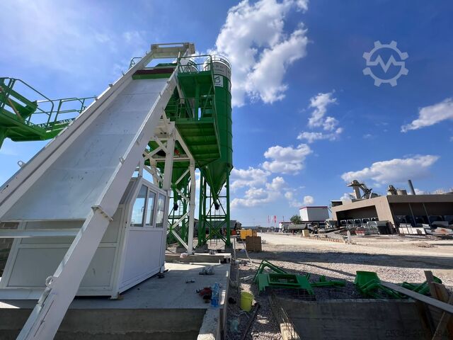 Stationary concrete mixing plant FABO Concrete Mixing Plant 110 m3 Concrete Mixing Plant