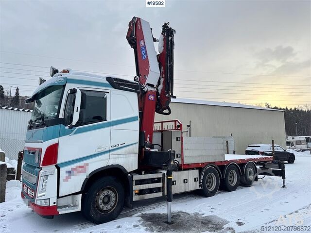 Crane Volvo FH540 8x4 Tridem Crane truck w/ 50 t/m HMF crane w