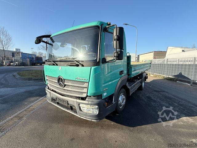 Driezijdige kipper bestelwagen MERCEDES-BENZ Atego 818 Kipper AHK Anhängerhydraulik