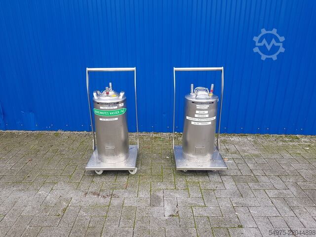 40L roestvrijstalen drukvat / tank De Jong Gorredijk 