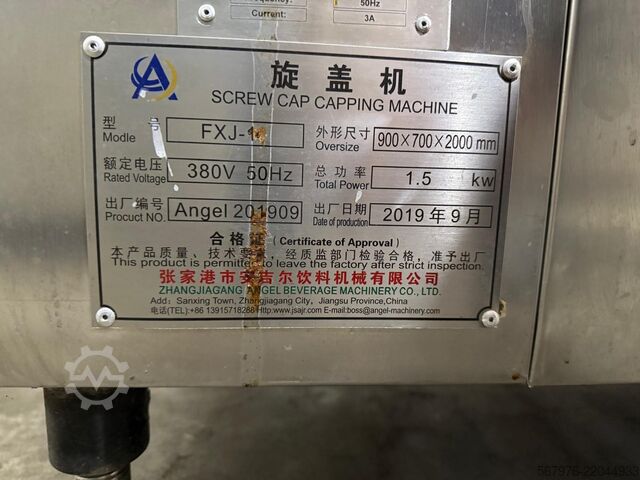 Italgyártó gép Zhangjiagang Beverage Machinery Co. Ltd FXJ-1 Single-Head Screw Capper