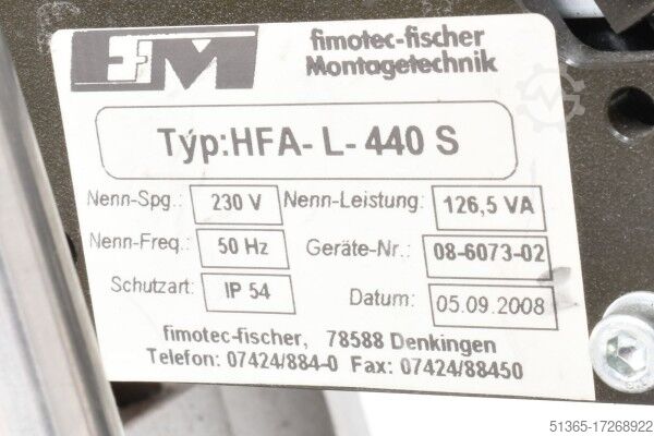 Linearschwingantriebe und Gabellichtschranke fimotec-fischer 08-6073-02