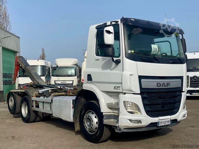 Haakarmsysteem DAF CF 440 Euro 6, 6x2 , Hook, Moving axel, Lift axel