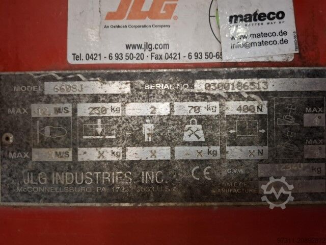 Telescopisch werkplatform JLG 660SJ