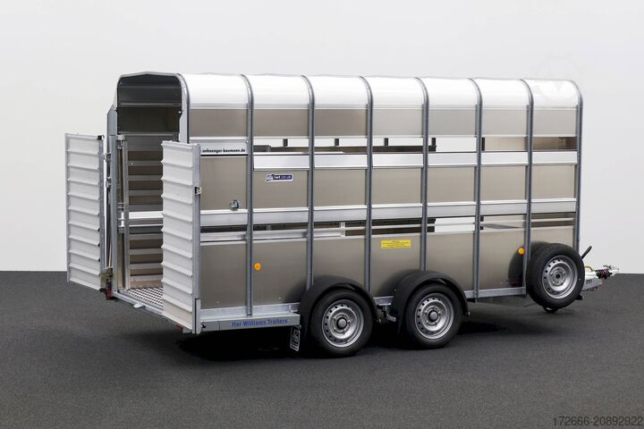 Veewagen Ifor Williams TA510 | 14x7 | RAMPE-/TÜR-KOMBI 434X178X214CM VIEHANHÄNGER | 2X LÜFTUNG