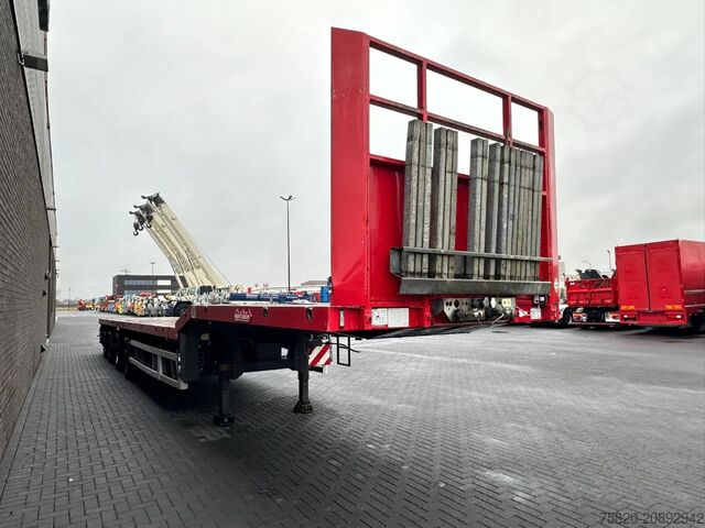 Platform trailer Nooteboom OVB-65-04V 48 METER UITSCHUIBARE LANGMATRIAAL
