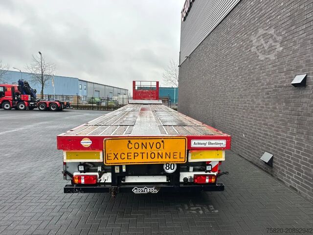 Platform trailer Nooteboom OVB-65-04V 48 METER UITSCHUIBARE LANGMATRIAAL