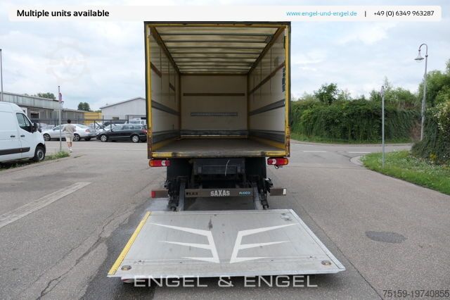 Vrachtwagen met bakwagen iveco EuroCargo ML 75 E 16 P LBW LUFT AUTOMATIK
