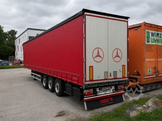 Nyitott ponyvás félpótkocsi SCHMITZ CURTAINSIDER SCS 24/L, PK, LIFT, ALU, TOP!!  MIETKAUF MGL.