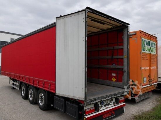 Nyitott ponyvás félpótkocsi SCHMITZ CURTAINSIDER SCS 24/L, PK, LIFT, ALU, TOP!!  MIETKAUF MGL.