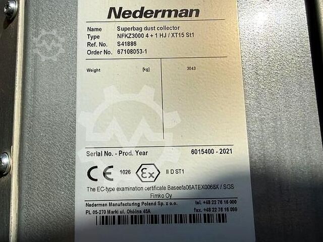 Afzuiginstallaties Nederman NFKZ 3000 4+1 HJ/XT15 ST1 2021 Nederman Nederman NFKZ 3000 4+1 HJ/XT15 ST1