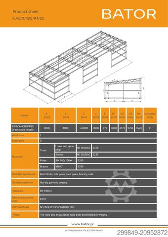 BATOR Konstrukcja stalowa