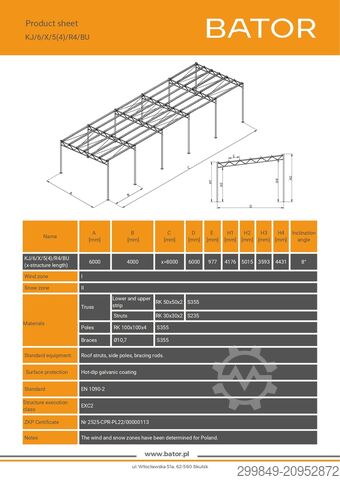  BATOR Konstrukcja stalowa
