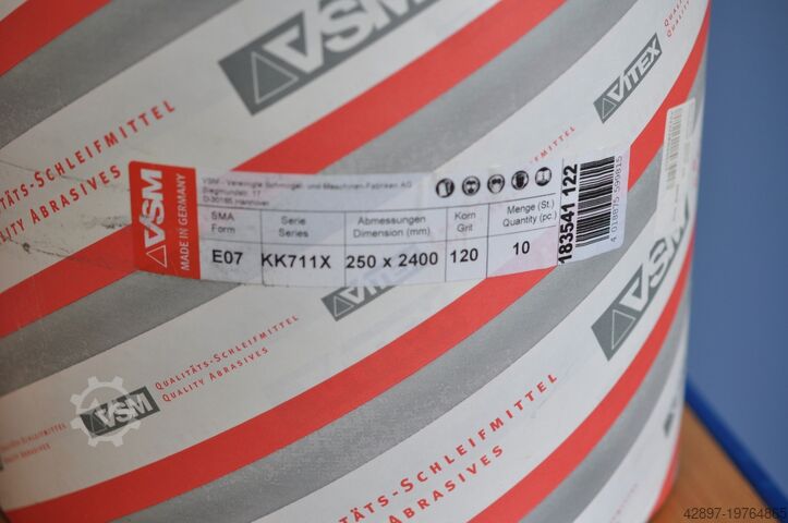 Textiel schuurbanden Zimmermann VBZ 250 Zimmermann VSM Schleifbänder 250 x 2400mm