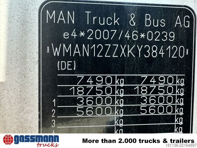 Pick-up furgon MAN TGL 8.250 4x2 BL