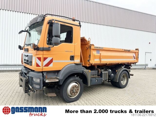 Basculantă MAN TGM 15.290 4X4 BL, Winterdienstausstattung