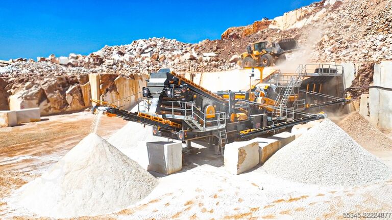 Kırma ekipmanı/mobil kırma tesisi FABO mobile crushing plant PRO-150 MOBILE CRUSHER WOBBLER FEEDER