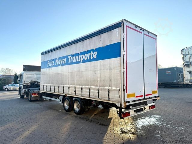 Nyitott pótkocsi ponyvával  Wiese 2-Achs Tandem Planen Anhänger