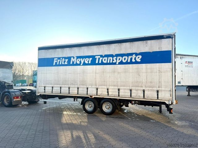 Nyitott pótkocsi ponyvával  Wiese 2-Achs Tandem Planen Anhänger