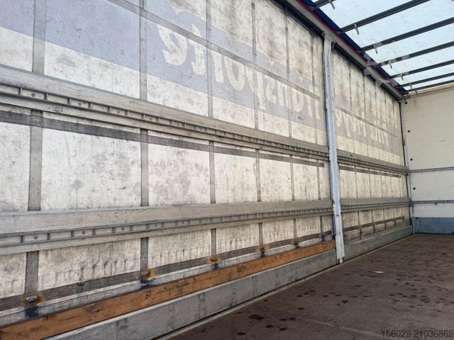 Nyitott pótkocsi ponyvával  Wiese 2-Achs Tandem Planen Anhänger