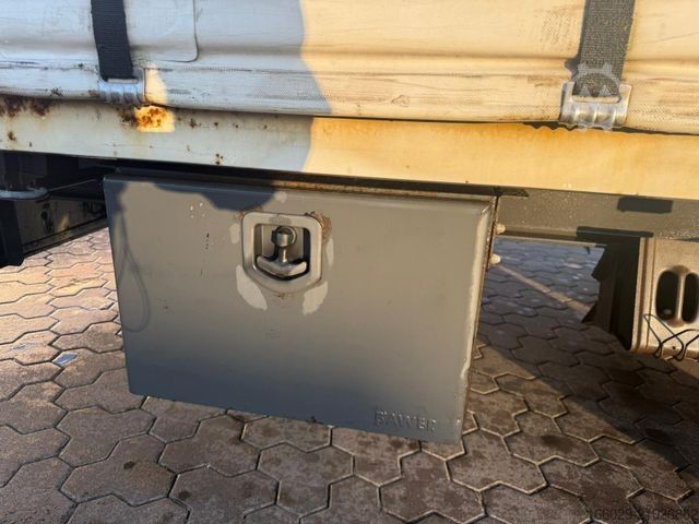 Nyitott pótkocsi ponyvával  Wiese 2-Achs Tandem Planen Anhänger