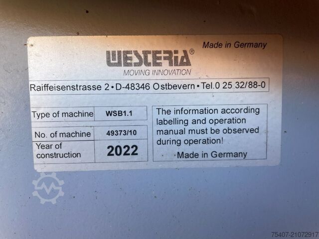 Sorteersysteem WESTERIA Windsichter WSB 1. 1