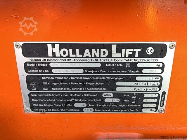Schaarheftafel Holland-Lift N165-12EL Combistar (16.5 m)