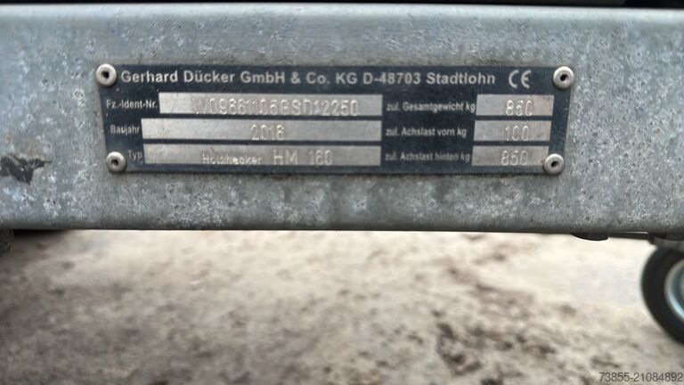 Shredder Dücker HM 160 Wood Chipper