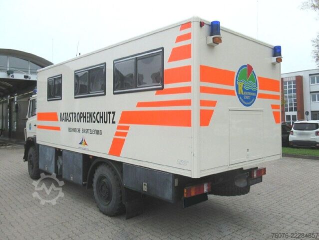 Kassevogn MERCEDES-BENZ 917 A 4x4 Allrad Einzelbereift 6m Koffer Klima