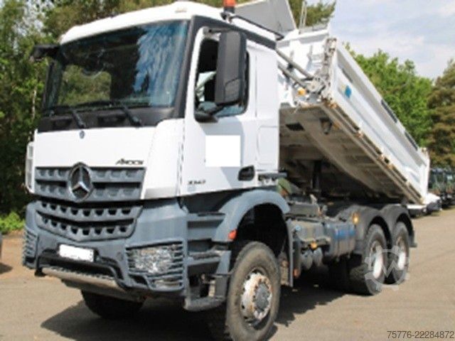 Üç taraflı damperli kamyon MERCEDES-BENZ 3343 Arocs 4 Allrad 6x6 MEILLER  Only 34.000 Km